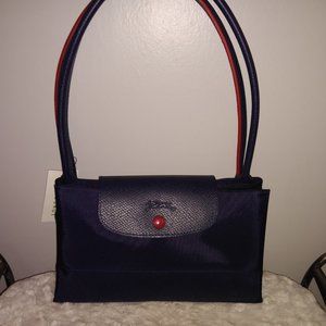 Longchamp Large Navy Blue Tote Bag